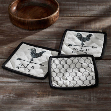 Down Home Pot Holder Set of 3 8x8 - The Fox Decor